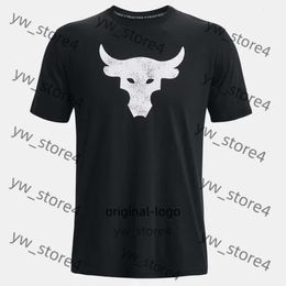 Mens Tshirts Project Rock Brahma Bull Tshirt Sıradan Moda Sokak Giyim Kadınlar Spor Giyim Yüksek Kalite Kısa Kol Boyutu XS 6XL Yaz Dfab