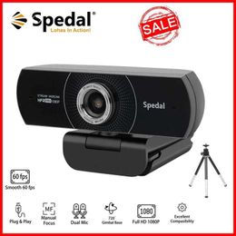Webcams Spedal MF934HT highdefinition network camera 1080P 60fps USB network camera with microphone suitable for PC Twitch Skype OBS and Steam meetings with tripod