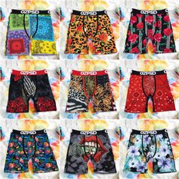 Underpants OZPSD Sexy Men Underwear Boxers Breathable Summer Male Panties Lingerie Trunks Plus Size Print Man Boxer Briefs