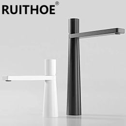 Bathroom Sink Faucet Single Hole Tall High Lavatory Vanity Basin Mixer Tap Commercial Modern Commercial Vessel Sink