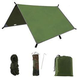 Outdoor Car Side Awning Tent Tarp with Carrying Bag for Beach Shade Camping Hammock Backpacking Sun Shelter 240522