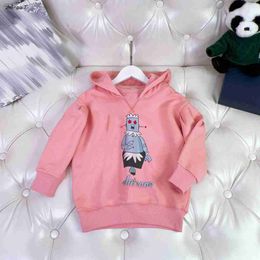 Top designer baby clothes kids hoodies Cartoon robot pattern printing child sweater Size 100-150 CM sweatshirts for boys girls Aug25
