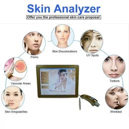 Skin Diagnosis Touch Screen Smart Analyzer Machine Facial Digital Device 3D Illustration Scanner Test Machine