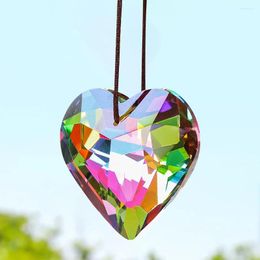 Chandelier Crystal Love Colour Glass Art Prism Faceted Parts DIY Home Wedding Decor Accessories Suncatcher For Windows Decoration