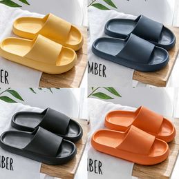 2024 Slippers for men women Solid Colour hots low soft blacks white Ivory Multi walking mens womens shoes trainers GAI