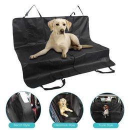 Dog Car Seat Covers car seat cover waterproof pet carrier cushion cat hanger travel trunk rear for dog safety transportation H240522