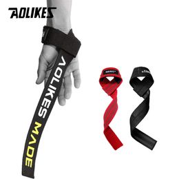 AOLIKES 1 Pair Weightlifting Wristband Sport Professional Training Hand Bands Wrist Support Straps Wraps Guards For Gym Fiess L2405