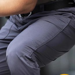 Men's Pants Instructor Tactical Men Slim-fit Waterproof Multi-pocket Casual Straight-leg Outdoor Overalls