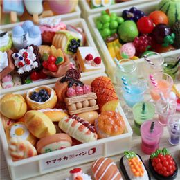 1/6 Assort Mini Dollhouse Drinks Food Miniature Supermarket Store Shelf Pretend Play Kitchen for Blyth Doll Accessories Girl Toy