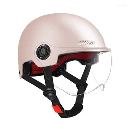 Motorcycle Helmets Open Face Impact-Resistant Electric Scooter Anti-Glare Detachable Goggles Skateboard Adult