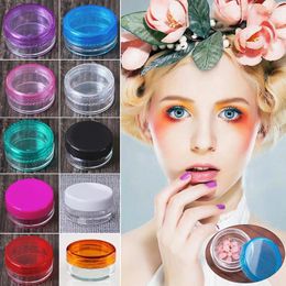 Storage Bottles 100pcs 3g/5g Empty Plastic Ransparent Sample Jar Pots Boxes Eyeshadow Cream Lip Cosmetic Makeup