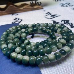 Link Bracelets Factory Direct Sales Bodhi Root Green Floating Flower Barrel Beads Strip Collectables-Autograph Rosary Prayer Jewelry Live