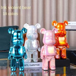 Action Toy Figures Violent Bear Decoration Living Room Light Luxury Desktop Floor Ceramic High-end Home ldrens Piggy Bank Gifts H240523