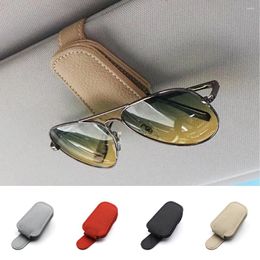 Interior Accessories Multifunction Car Sun Visor Glasses Clip Leather Eyeglasses Magnetic Sunglasses Holder Hanger Universal Accessorie