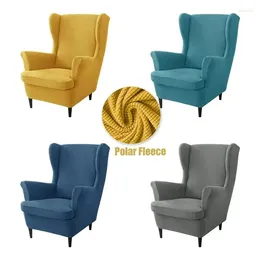 Chair Covers 1Set Wingback Slipcover With Elastic Bottom Armchair Sofa Cover King Back Wing For Bedroom Living Room