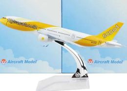 Aircraft Modle Singapore Cool Air Boeing 777 16cm Model Aircraft Set Childrens Birthday Gift Aircraft Model Toy Christmas Gift S2452204