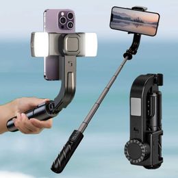 Selfie Monopods 1-axis anti vibration universal joint Stabiliser for smartphones iPhone travel portable folding video selfie stick tripod d240522