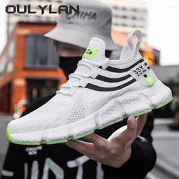 Casual Shoes Oulylan Men's Sports Comfortable Mesh Breathable Classic Laceless Running Outdoor Women's