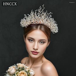 Hair Clips HNCCX Bridal Crown Wedding Bride Hoop Women Tiara Princess Diadem Accessories Rhinestone Headwear CP193