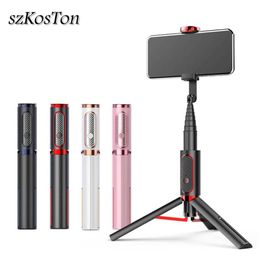 Selfie Monopods Wireless Bluetooth compatible selfie stick expandable single legged remote control universal joint tripod d240522