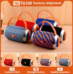 TG112 Outdoor Portable Hand-held Bluetooth Waterproof speaker Double Horn Suitable for pool shower party travel wireless subwoofer Support TF FM Card TG5313421323