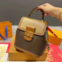 10A Fashion Flower Backpack Bags Backpacks Purse Leather Luxury Brown Rreplica Shoulder Classic Handbags Fashion Crossbody Women Design Nptn