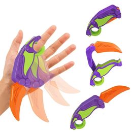 3D Printed Gravity Claw Knife Toy Stress Relief Butterfly Fidget Hand Gripper Sensory Toys decompress push card gifts 240514