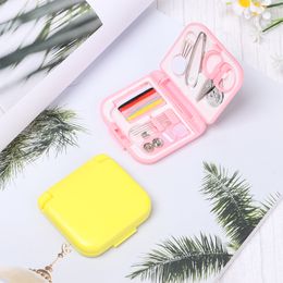 Portable Household DIY Tool Thimble Buttons Professional Storage Bags Needle Threads Box Mini Sewing Kit Organiser