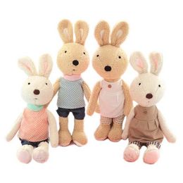 Plush Dolls 1PC Kawaii Rabbit Plush Dolls Soft Suit Skirt Dress Bunny Rabbits Stuffed Animals Toys for Girls Halloween Gifts H240521