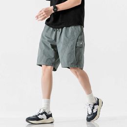 Shangdun -2024 Summer Men's Curved Patch Bag Trendy Brand Work 5-point Shorts for Men M522 30