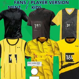 24 25 Soccer Jerseys REUS doRtmUNdS 2023 2024 Borussia HALLER Football Shirt BELLINGHAM NEONGELB HUMMELS BRANDT Men Kids Special Kit All