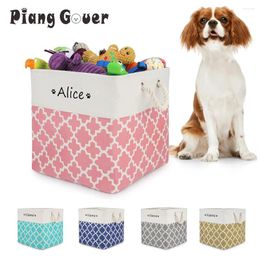 Dog Apparel Custom Name Basket Storage For Cat Toys Clothes Accessories Print Tag Personalised Box