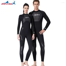 Women's Swimwear Taobo DIVE SAIL 3mm Wetsuit Men's One-piece Warm Long-sleeved Cold-proof Snorkelling Winter