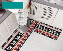 2018 2PcsSet Kitchen Bath Mats Carpet 15 Colours Anti Slip Large Bathroom Rug Modern Style Bathroom Mat For Toilet Alfom17032508708573