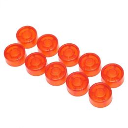 10Pcs/pack 2.5cm Electric Guitar Effect Pedal Foot Nail Cap Amplifiers Candy Colour Foot Switch Toppers Knob Accessories