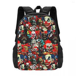 School Bags Clowns The Bad Boys Simple Stylish Student Schoolbag Waterproof Large Capacity Casual Backpack Travel Laptop Rucksack