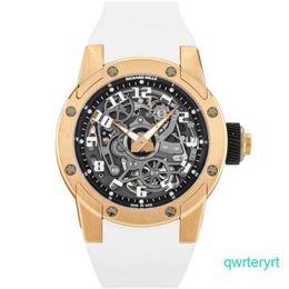 Male RM Wrist Watch RM63-01 Dizzy Hands Car Rose Gold Men's 42mm RM6301 Automatic Mechanical Tourbillon Movement Chronograph Timepiece Watch