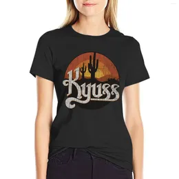 Women's Polos Kyuss Sunset 1987 T-Shirt Female Short Sleeve Cute Tops Summer Clothes For Women