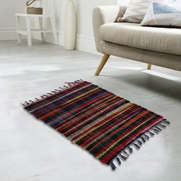 Carpets Rug Handmade Bohemian Hand Woven Floor Mat Runner Chindi Carpet Home Decoration