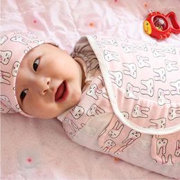 Blankets 3Pcs/Set Baby Swaddle Cap Gloves Infant Cotton Soft Swaddles Born Swaddling Blanket Wrap Sleepsack Sleeping Bag