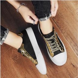 Casual Shoes Brand Men Leather Street Trend Skulls Comfortable Flat Skate Young Man Lace-up Sneakers