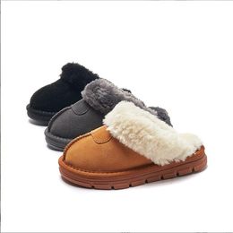 Tops Kids Toddler Tasman Sliper TAZZ SCHIPI BASCHE Slide in pelliccia di pecora Shearling Classic Ultra Mini Boot Muli Stivali in pelle scamosciata Slip-On