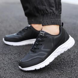 Casual Shoes Men Solid Colour Autumn And Winter Lace Up Flat Bottom Platform Sneakers Lace-up Vulcanised Tennis Footwear