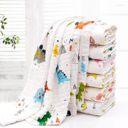 Blankets Baby Six-layer Gauze Bath Towel Borns Cotton Swaddle Blanket Children's Swaddlling Wrap Quilt Cover For Infant