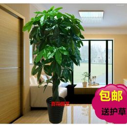 Decorative Flowers Fake Tree Wealth Simulated Plant Floor To Potted Large Living Room Bonsai Artificial Flower