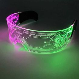 LED Toys New Party Glasses Illuminate Colorful LED Glasses Illuminate Nightclub DJ Bar Music Dance Party Youth and Childrens Birthday Gifts S
