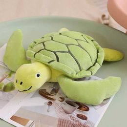 Plush Dolls 30cm-80cm Green Plush Tortoise Toy Cute Turtle Plush Pillow Staffed Cushion for Girls Vanlentines Day Gift H240521