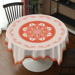 Table Cloth Chinese-style Garden Tablecloth Waterproof Oil-proof Anti-scald Non-washing El Restaurant Home Gray22