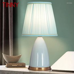 Table Lamps TINNY Ceramics Lamp LED Modern Creative Dimmable Desk Lights Decor For Home Living Room Bedroom Bedside