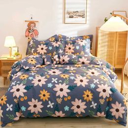 Bedding sets Luxury floral style cotton bedding 1-piece down duvet cover 2-piece set (without sheets) various sizes customizable H240521 NOPV